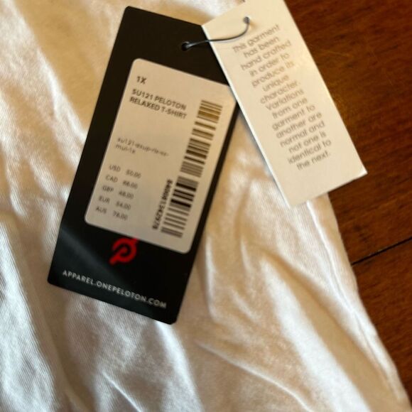 Peloton White Relaxed T-Shirt - Picture 1 of 5